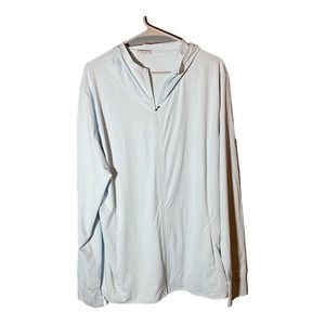 Cool Run Women’s Light Blue Athletic Full Zip‎ hooded Jacket 3XL NWT